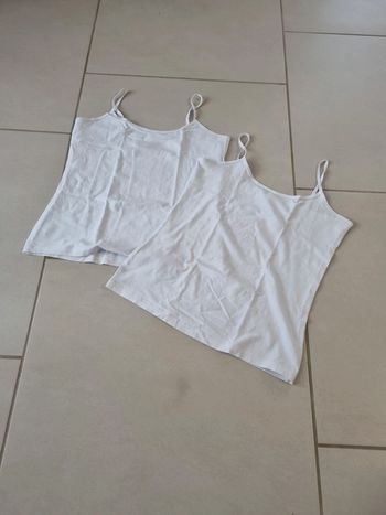 Lot de 2 débardeurs blanc