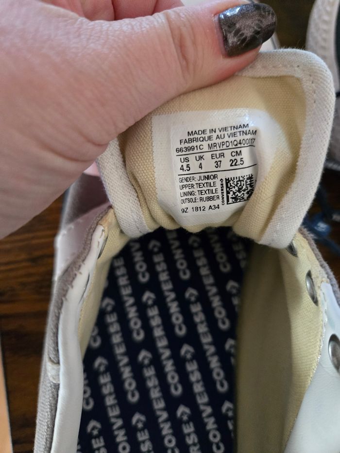 Converse grise pointure 37 - photo numéro 2