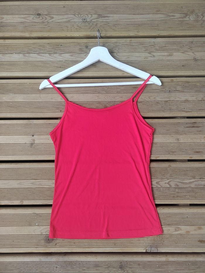 Lot de 2 Débardeurs Fins – Beige & Rouge – Taille M – Très Bon État – BaBasic - photo numéro 3