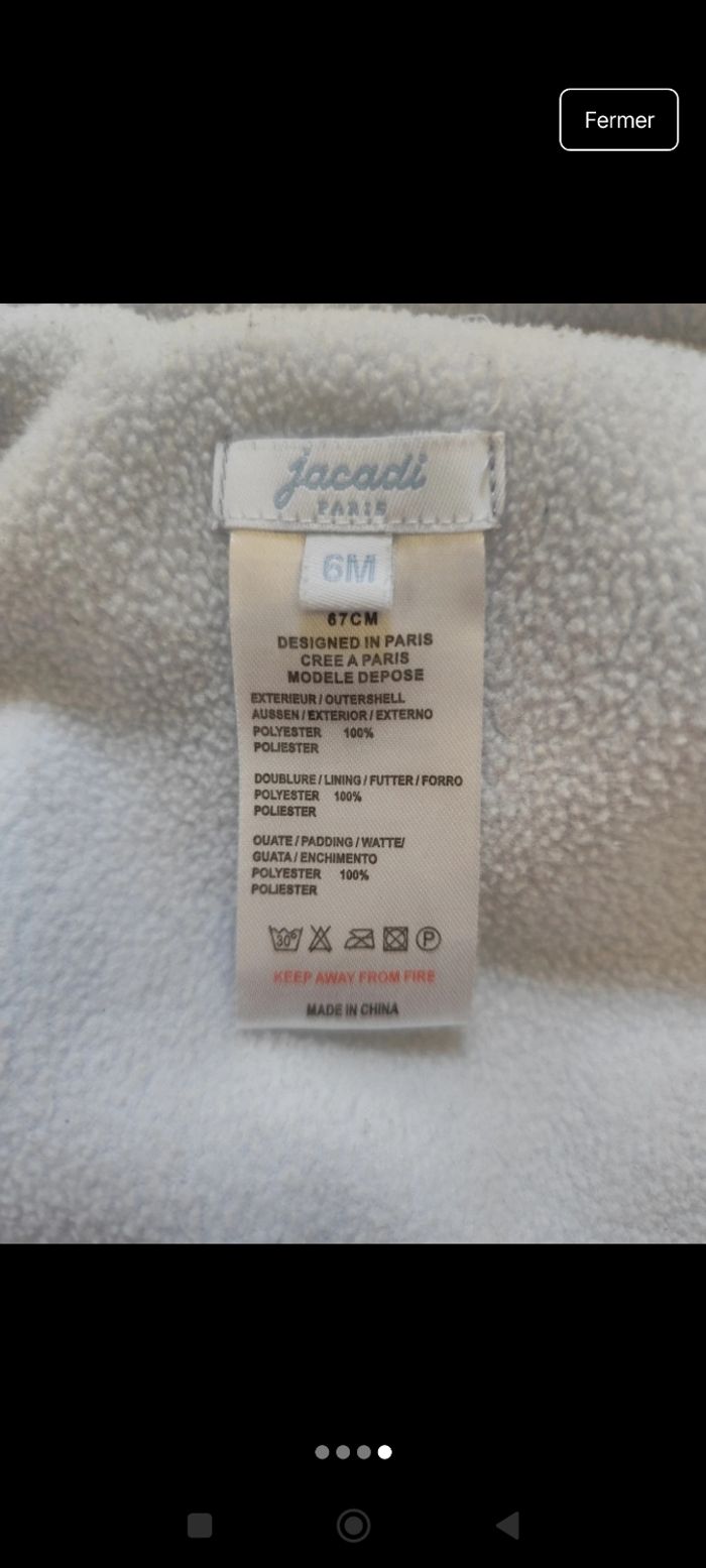 Combi pilote jacadi 6 mois - photo numéro 4