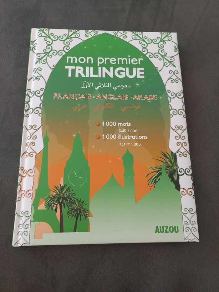 Livre auzou mon premier trilingue français anglais arabe