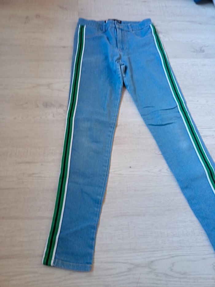 Pantalon 36 S Jennyfer femme ado ligne bande côté - photo numéro 4