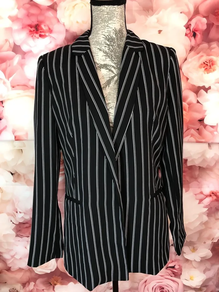 Blazer noir et blanc Pimkie