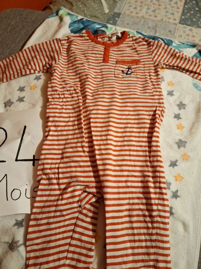 Pyjama rayé 24 mois - photo numéro 2