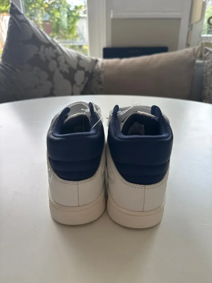 Baskets Hummel Montantes Enfant – Taille 30 – Blanc & Bleu - photo numéro 4