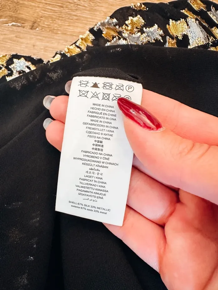 Robe Michael Kors dorée, argentée et noire taille 36 - photo numéro 4