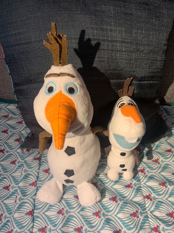 Deux peluches Olaf (reine des neiges) - photo numéro 2