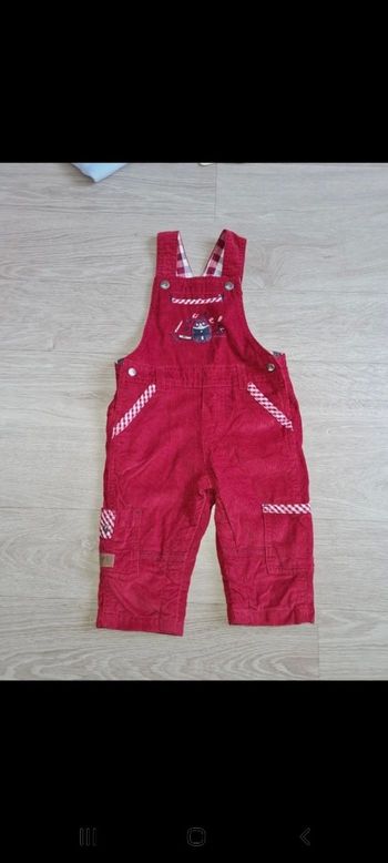 Salopette en velours côtelé