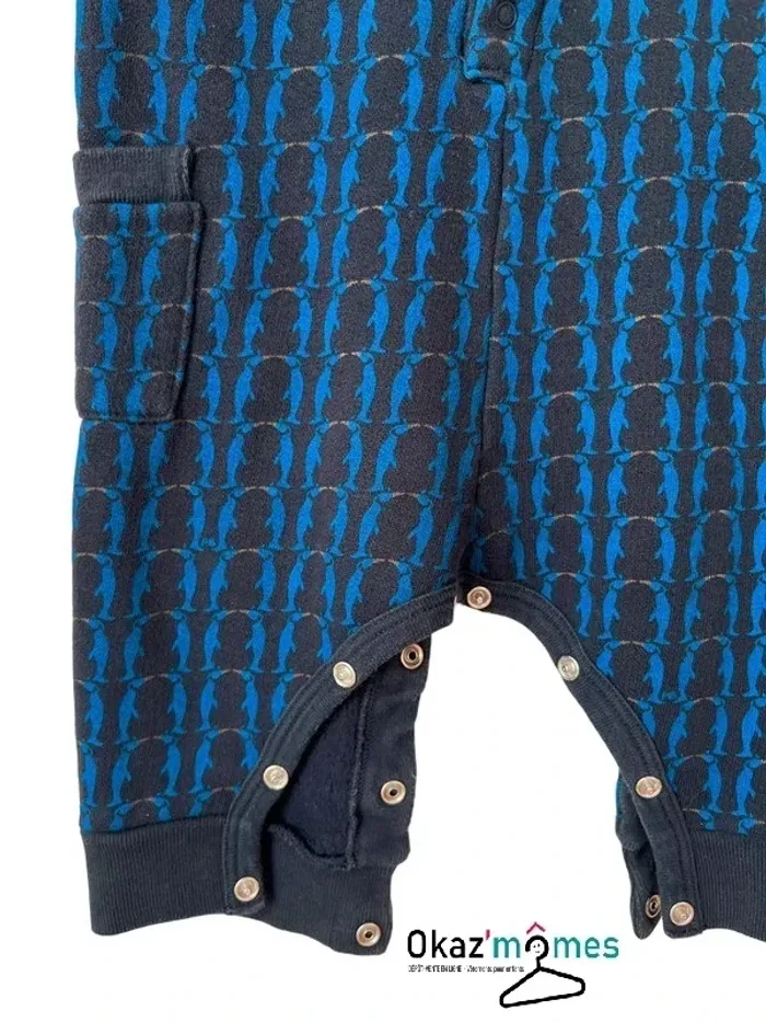 Combinaison longue marine (pingouins) - Petit Bateau 6 mois (67cm) - photo numéro 3