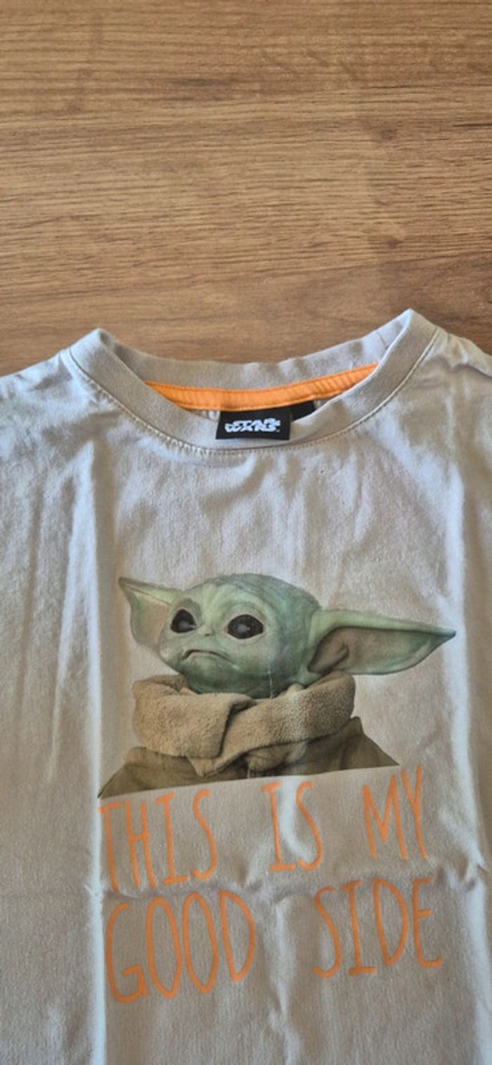 Tee-shirt bébé yoda grogu star wars 6 ans - photo numéro 2