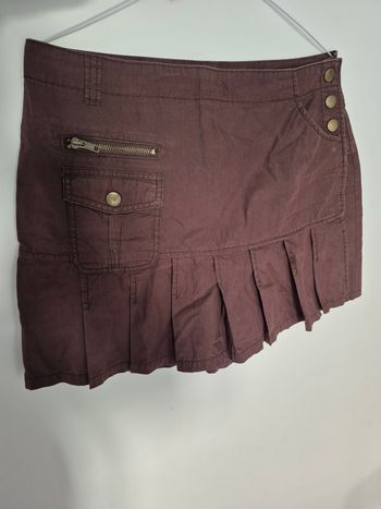 Jupe short camaïeu marron