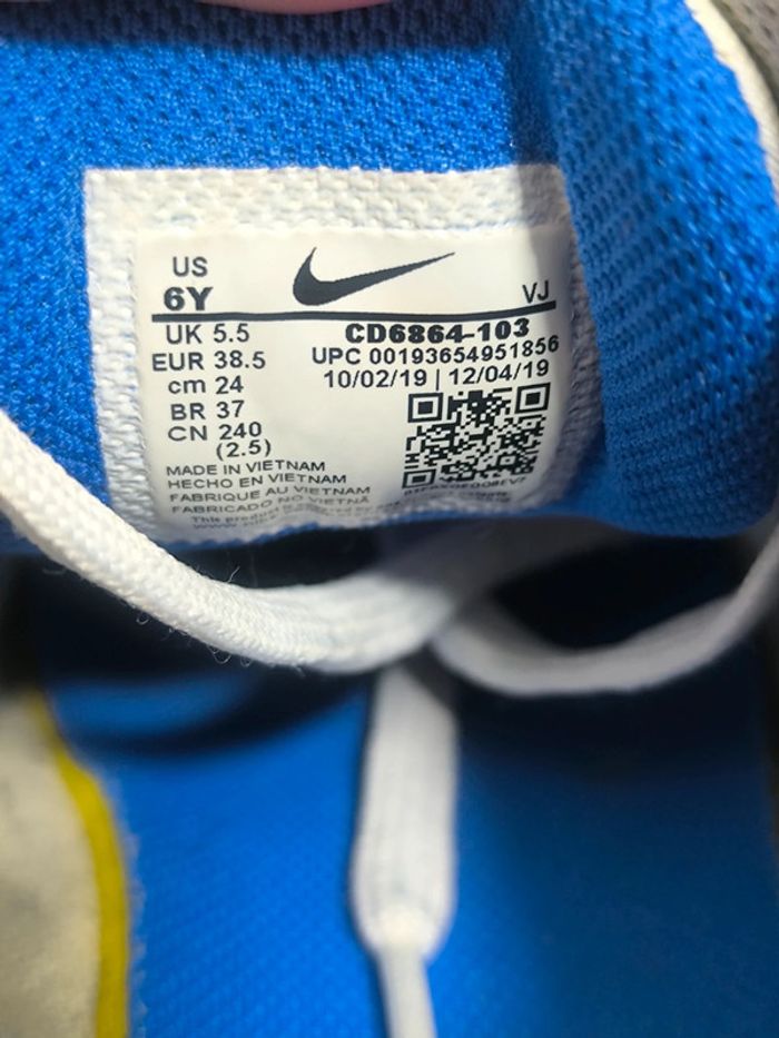 Baskets Nike air max 90 blanche bleu pointure 38.5 très bon état - photo numéro 10