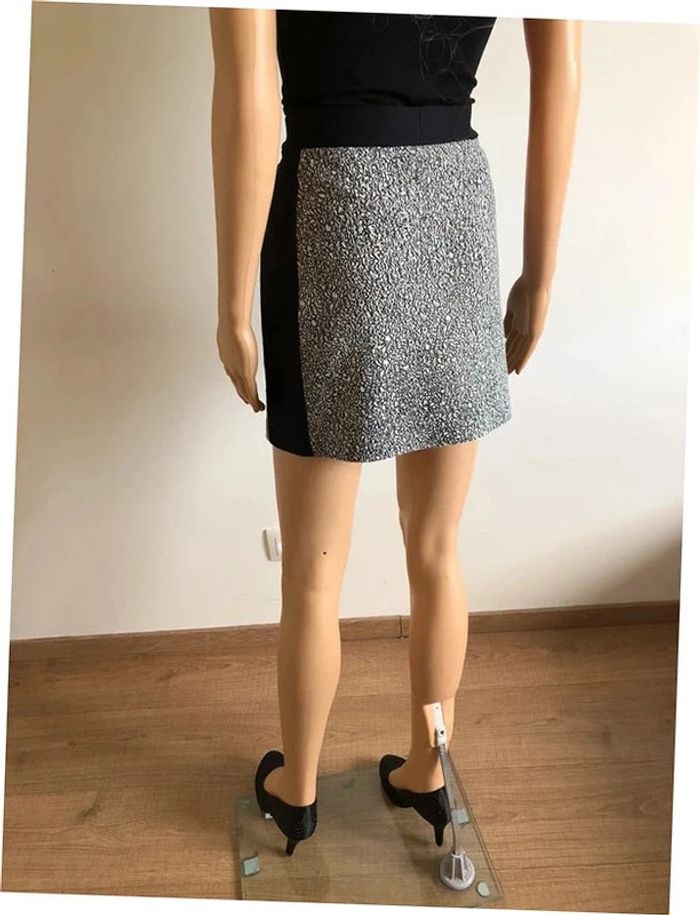 Jupe courte noire et blanche Cop Copine taille S TBE - photo numéro 8