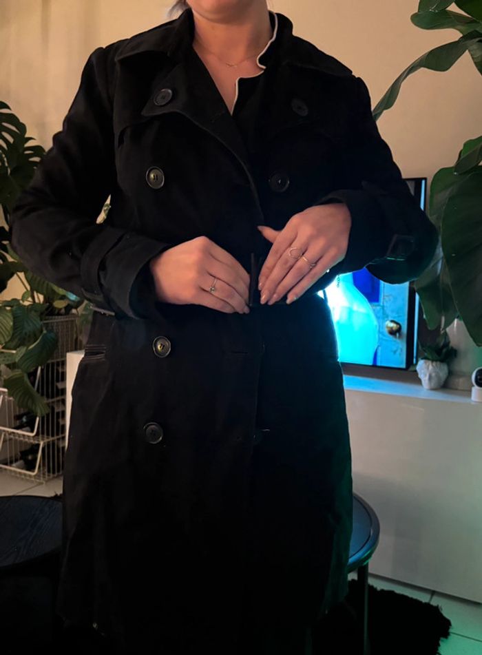 Trench long noir - photo numéro 5
