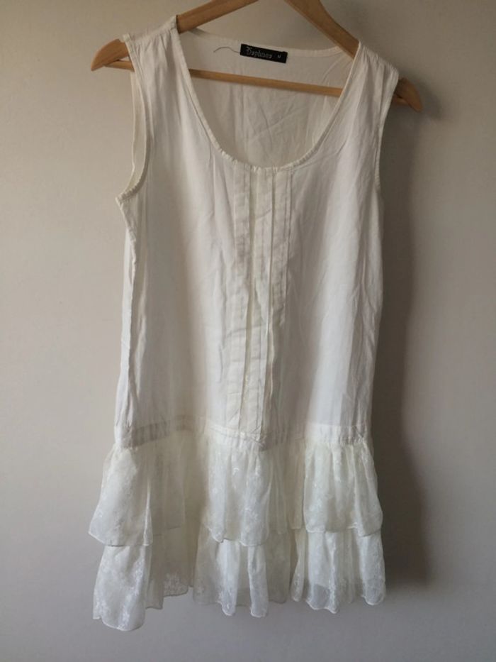 • Robe blanche Daphnéa ~ Taille 38 • - photo numéro 2