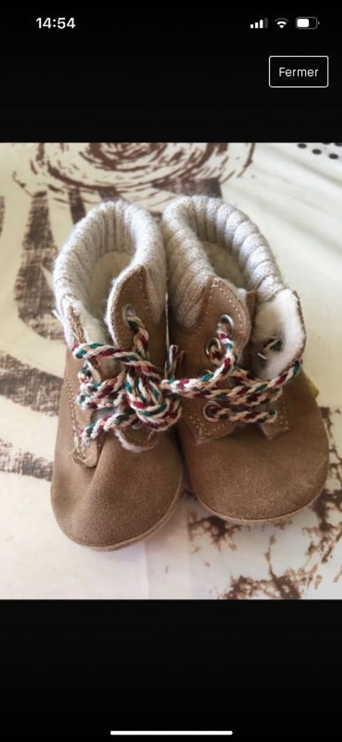 Chaussure bébé 20/21 fourrée
