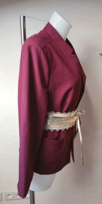 🌺Joli blazer bordeaux à épaulettes taille 42🌺