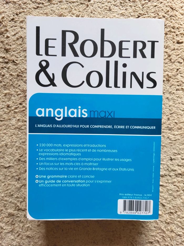 Le Robert & Collins – Dictionnaire Anglais / Français Maxi - photo numéro 2