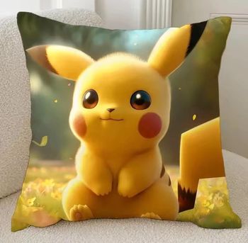 Housse d’oreiller 50x50 neuve - Pikachu champ fleuri adorable 🌼