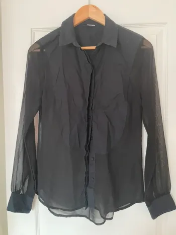 Chemisier femme semi transparent
