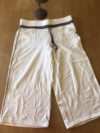 Pantacourt sport domyos blanc