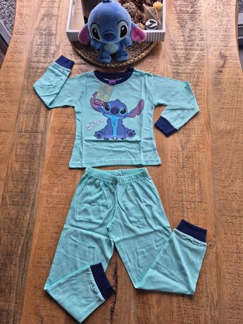 Pyjama Stitch Bleu Clair 8 ans