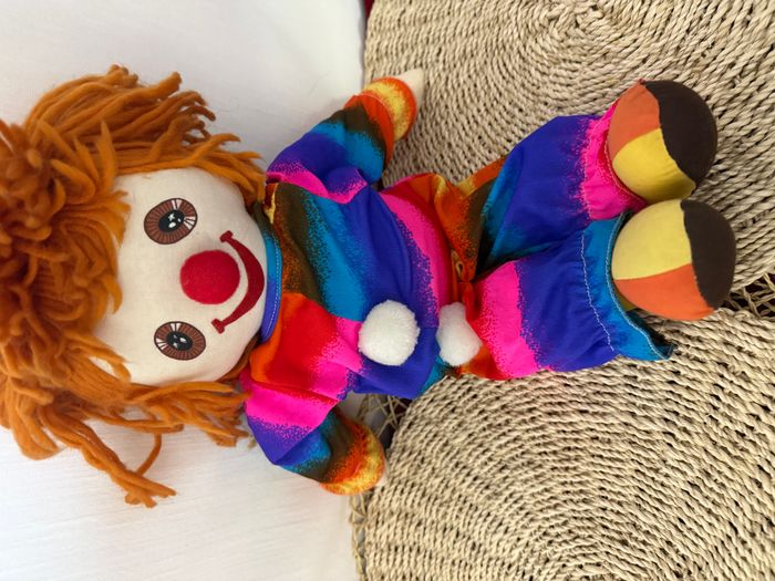 peluche clown vintage mundia - photo numéro 3