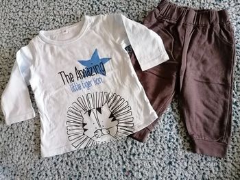 Ensemble Tee-shirt et pantalon garçon taille 6 mois