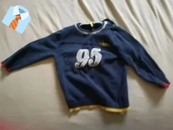 Pull Bleu Marine "95" - Taille 12 Mois (Orchestra)