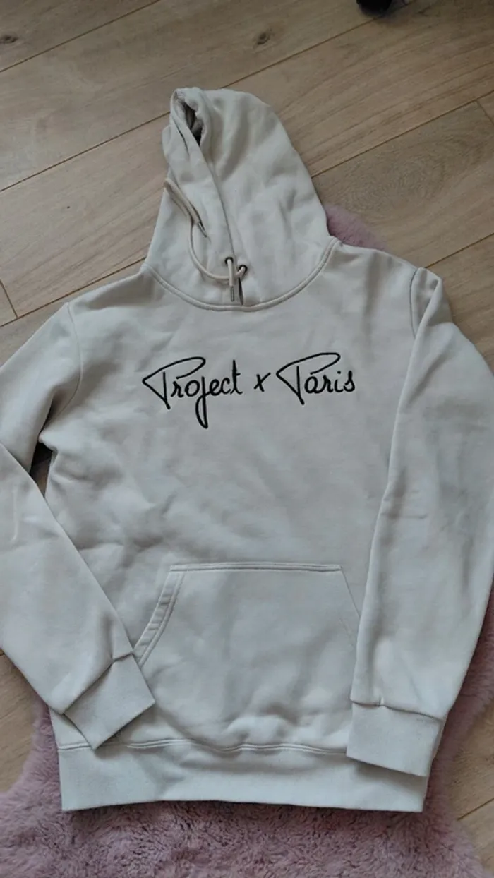 Pull project X paris beige capuche taille S