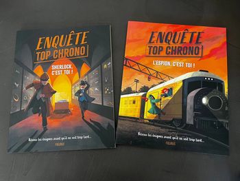 Lot de deux livres Enquête top chrono