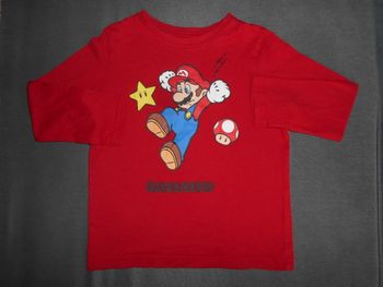 Tee-shirt  Super Mario, neuf, taille: 6 ans