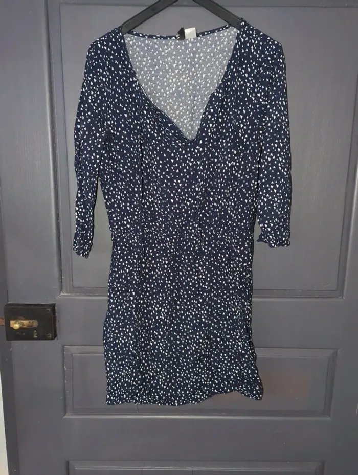 Robe courte/ tunique motifs coeurs