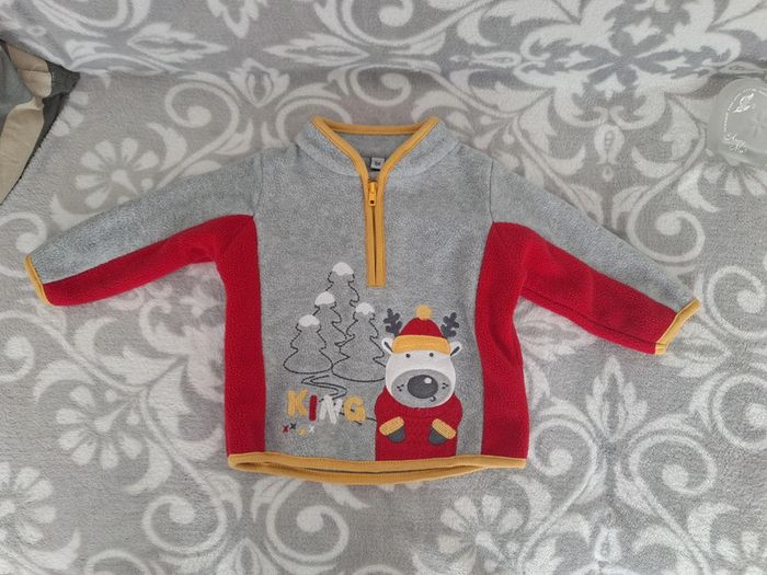 Petit pull polaire de Noël 6 mois