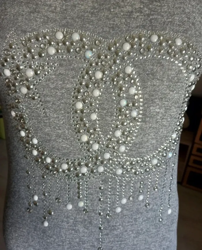Tees short long avec strass taille 36 - photo numéro 3