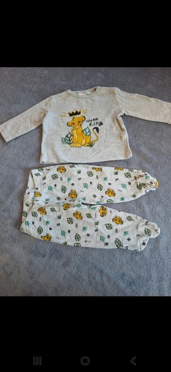 Pyjama 2 pièces simba disney