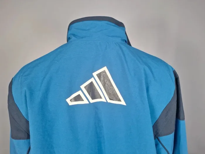 Veste Adidas Vintage Bleu & Noir – Années 2000 – Taille L - imprimé (595) - photo numéro 11