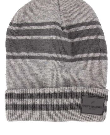 Bonnet enfant griis rouge