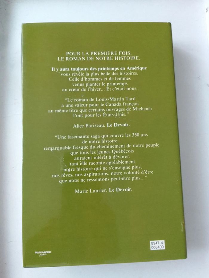 Louis-Martin Tard - Il y aura toujours des printemps en Amérique - photo numéro 2