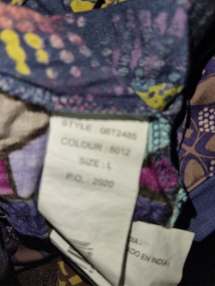 Tunique col v colorée - photo numéro 5