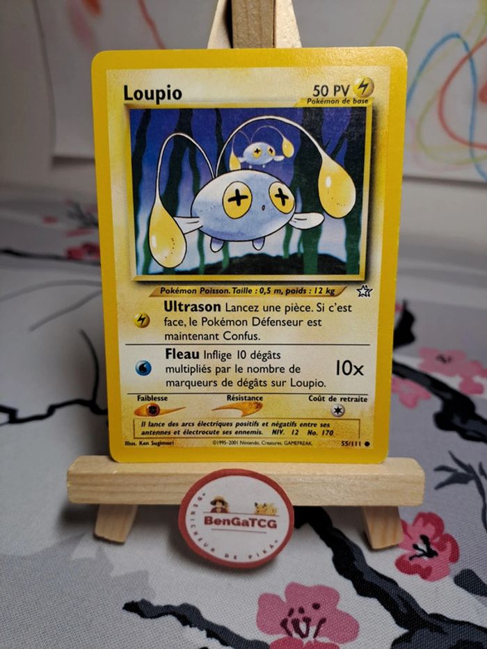 Carte Pokémon Loupio 55/111 Neo Genesis ed2 Wizards Fr