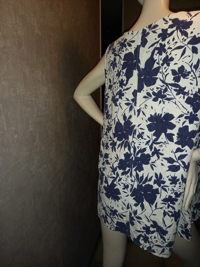 tunique bleu et blanche bellina taille 44 - photo numéro 2