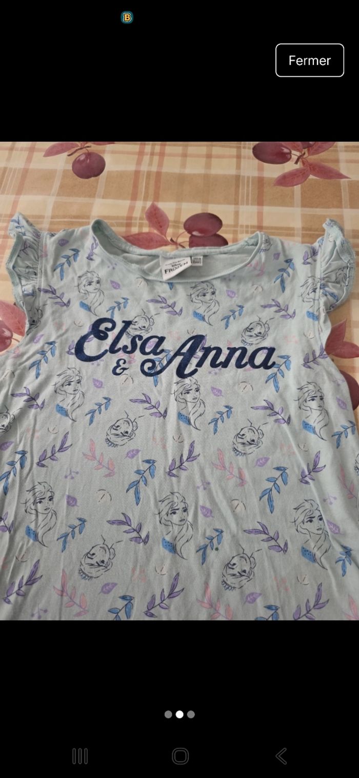 Chemise de nuit " la reine des neiges"