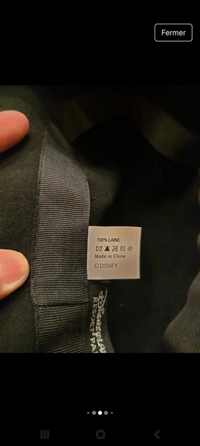 Chapeau noir Disneyland resort Paris 58cm - photo numéro 11