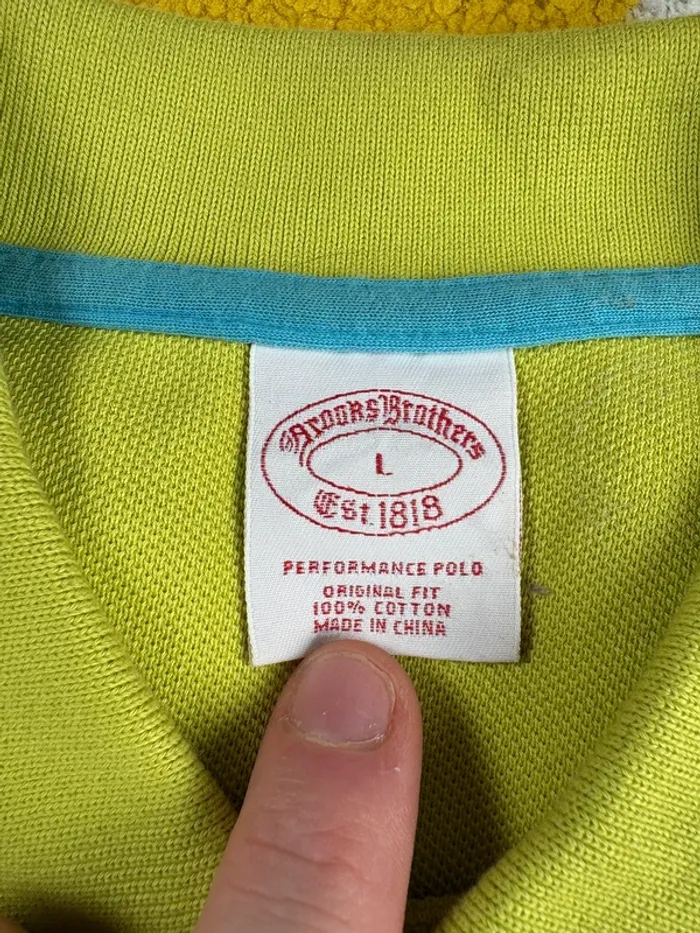 Polo Brooks Brothers | Vert clair | Taille L - photo numéro 4