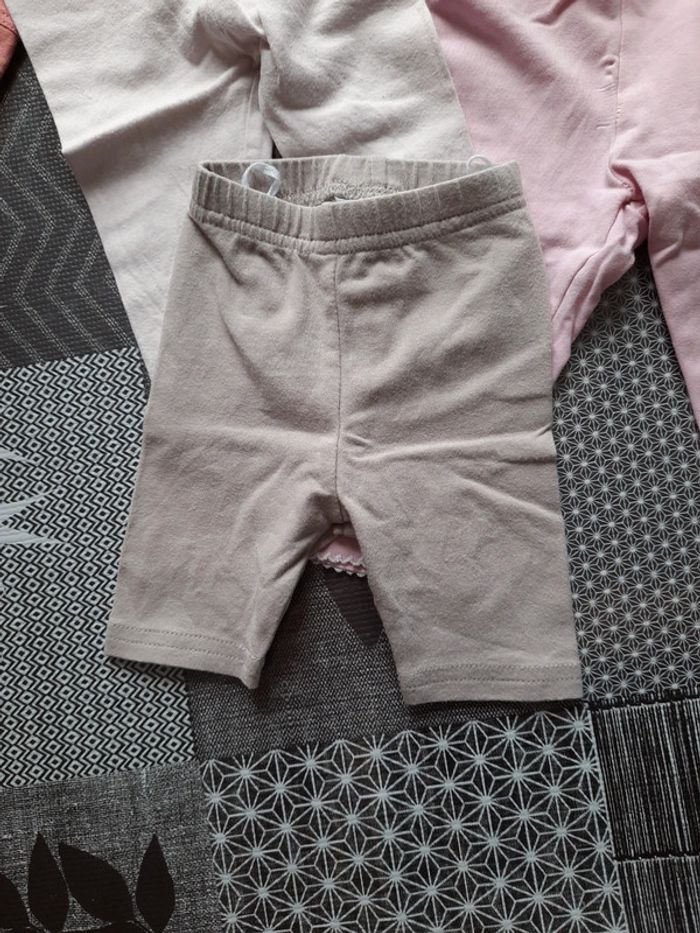 Lot 5 bas/leggings 3 mois fille - photo numéro 2