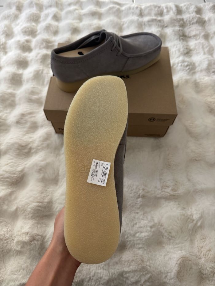 Clarks Derbys en nubuck Wallabee Evo - Gris clair - photo numéro 7