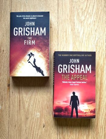 2 livres The Firm The Appeal John Grisham