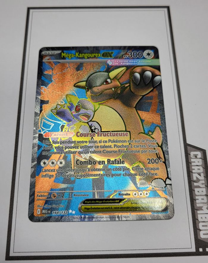 Trio cartes Méga évolution Mega Kangourex ex 104, 164 & 182 NM - photo numéro 4