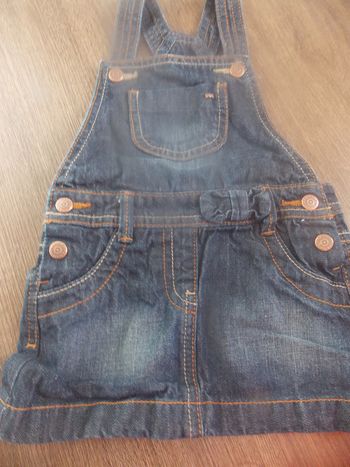 Robe a bretelles en jeans 6 Mois Kiabi